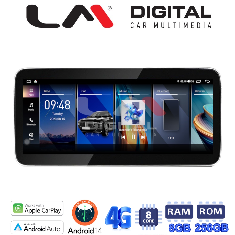 LM Digital - LM GH8 396 CCC Οθόνη OEM Multimedia Αυτοκινήτου για BMW SERIES 3/M3 (E90-E91-E92) 2008 > 2012BMW SERIES 5/M5 (E60) 2005 > 2010BMW SERIES 6 (E64) 2008 > 2012με σύστημα CCC (CarPlay/AndroidAuto/BT/GPS/WIFI/GPRS)