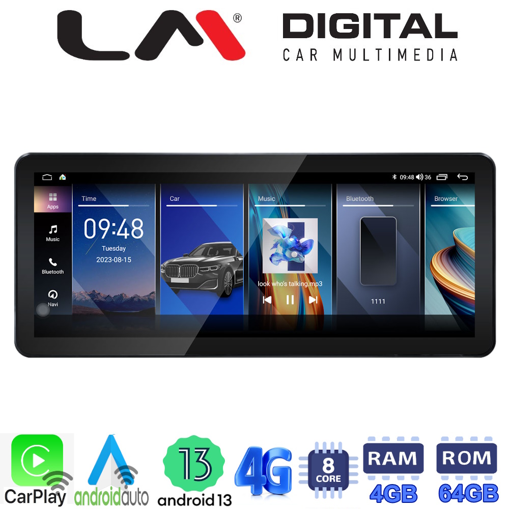 LM Digital - LM K410 GPS Οθόνη OEM Multimedia Αυτοκινήτου (CarPlay/AndroidAuto/BT/GPS/WIFI/GPRS)