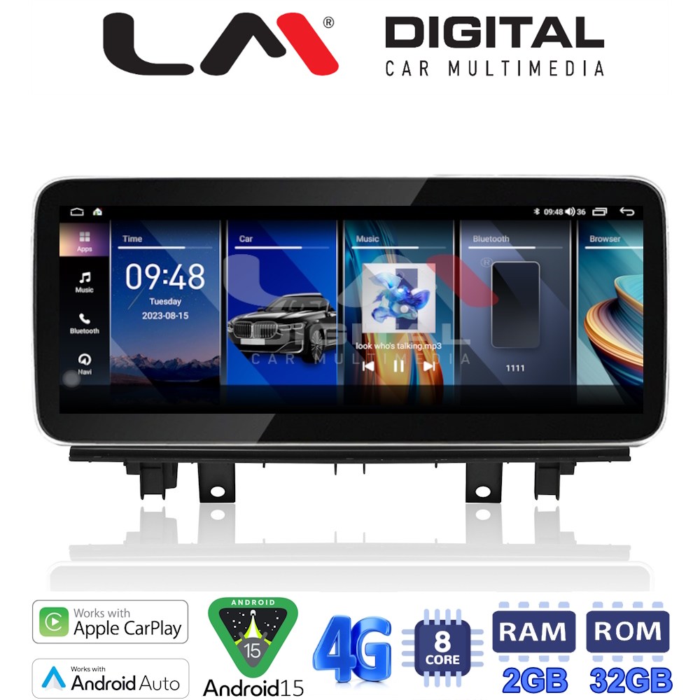 LM Digital - LM KH2 225 NBT Οθόνη OEM Multimedia Αυτοκινήτου για BMW X1 (F48) 2015 > 2016 με σύστημα NBT (CarPlay/AndroidAuto/BT/GPS/WIFI/GPRS)