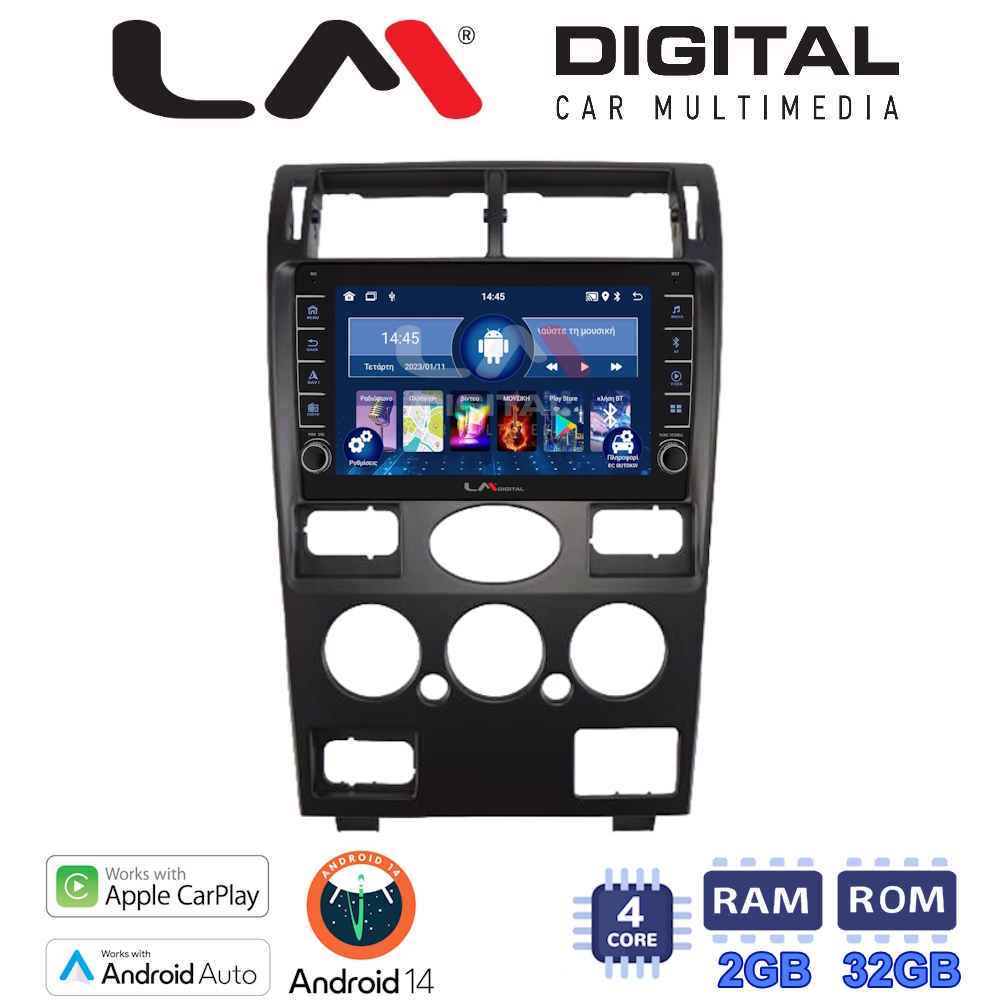 LM Digital - LM ZG4105 GPS Οθόνη OEM Multimedia Αυτοκινήτου για Ford Mondeo 2003 > 2006 (CarPlay/AndroidAuto/BT/GPS/WIFI/GPRS)