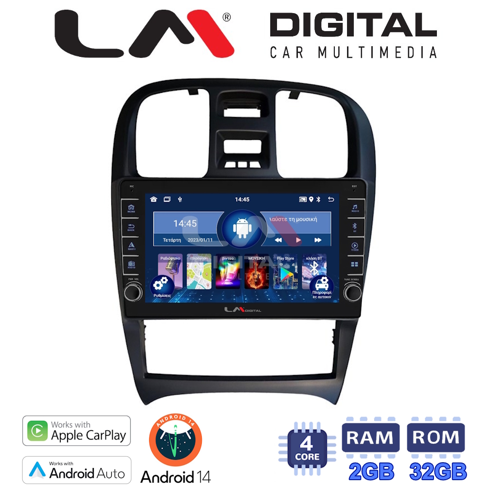 LM Digital - LM ZG4260 GPS Οθόνη OEM Multimedia Αυτοκινήτου για Hyundai Sonata 2000 > 2006 (CarPlay/AndroidAuto/BT/GPS/WIFI/GPRS)