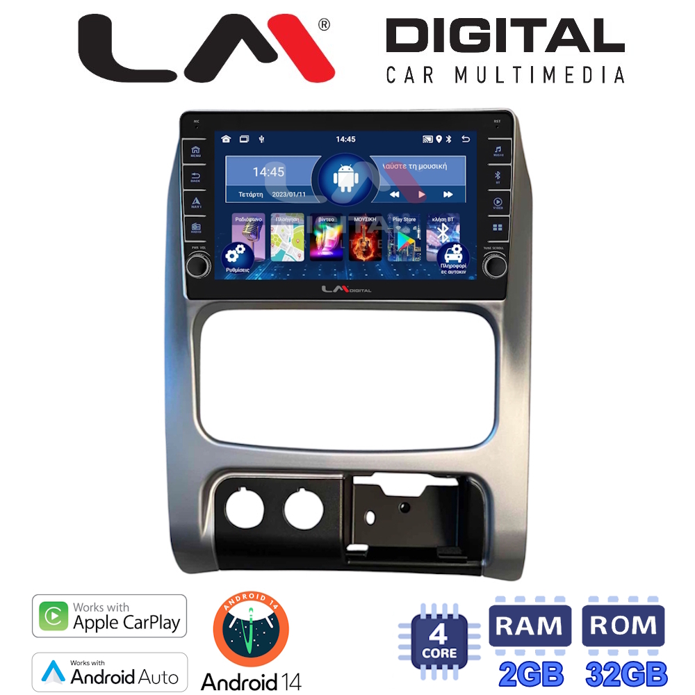 LM Digital - LM ZG4736 GPS Οθόνη OEM Multimedia Αυτοκινήτου για JEEP CHEROKEE & LIBERTY 2002-2007 (CarPlay/AndroidAuto/BT/GPS/WIFI/GPRS)