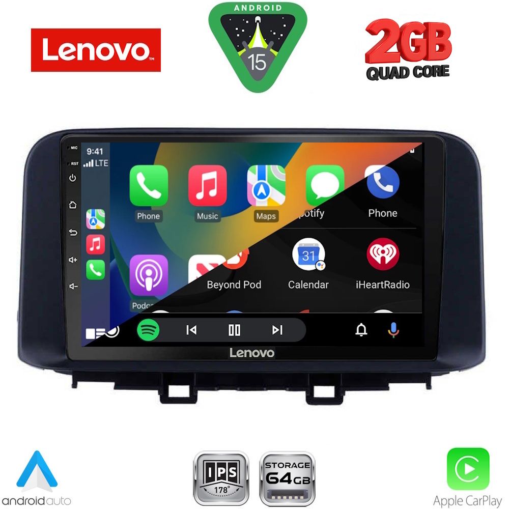 LENOVO LVD 2237_CPA (10inc) MULTIMEDIA TABLET for HYUNDAI KONA mod. 2017-2023