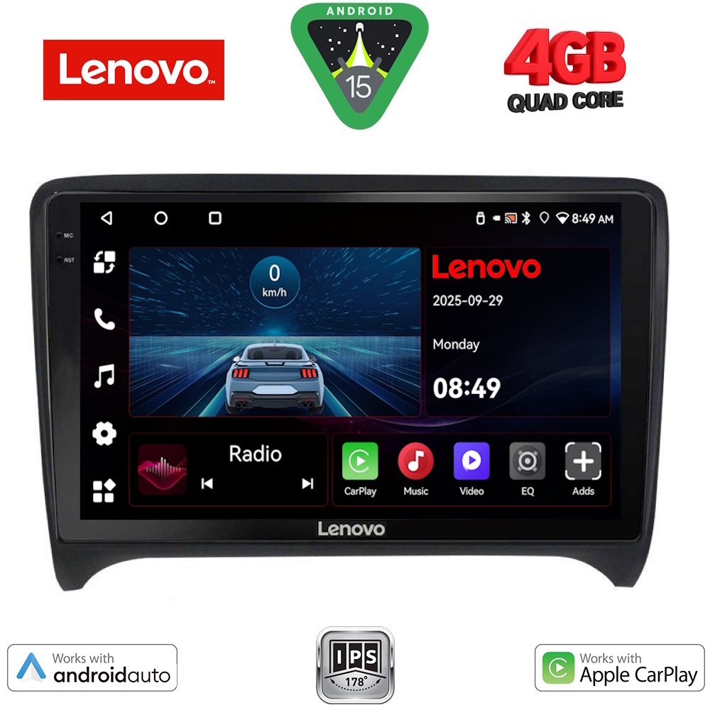 LENOVO LVE 8009_CPAA (9inc) MULTIMEDIA TABLET for AUDI TT  mod. 2007-2015