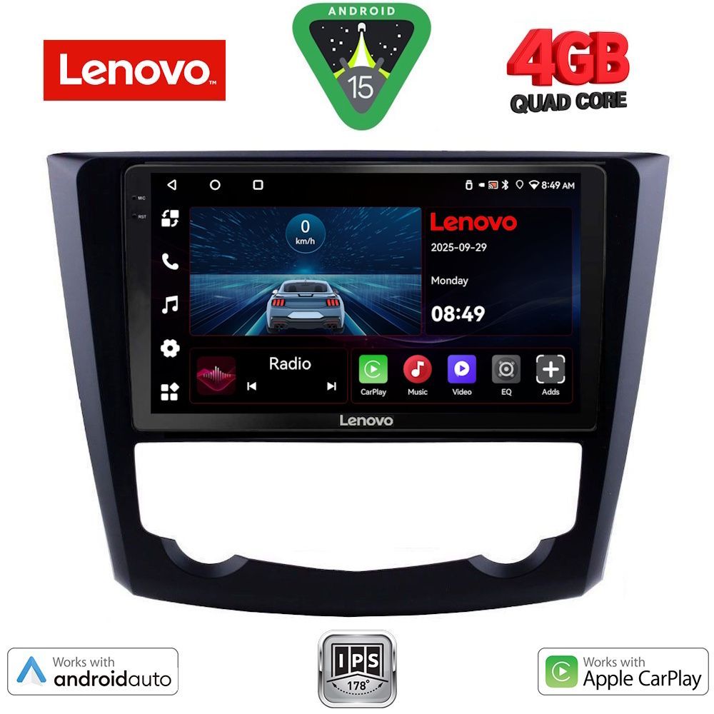 LENOVO LVE 8549_CPAA (9inc) MULTIMEDIA TABLET for RENAULT KADJAR mod. 2015-2022