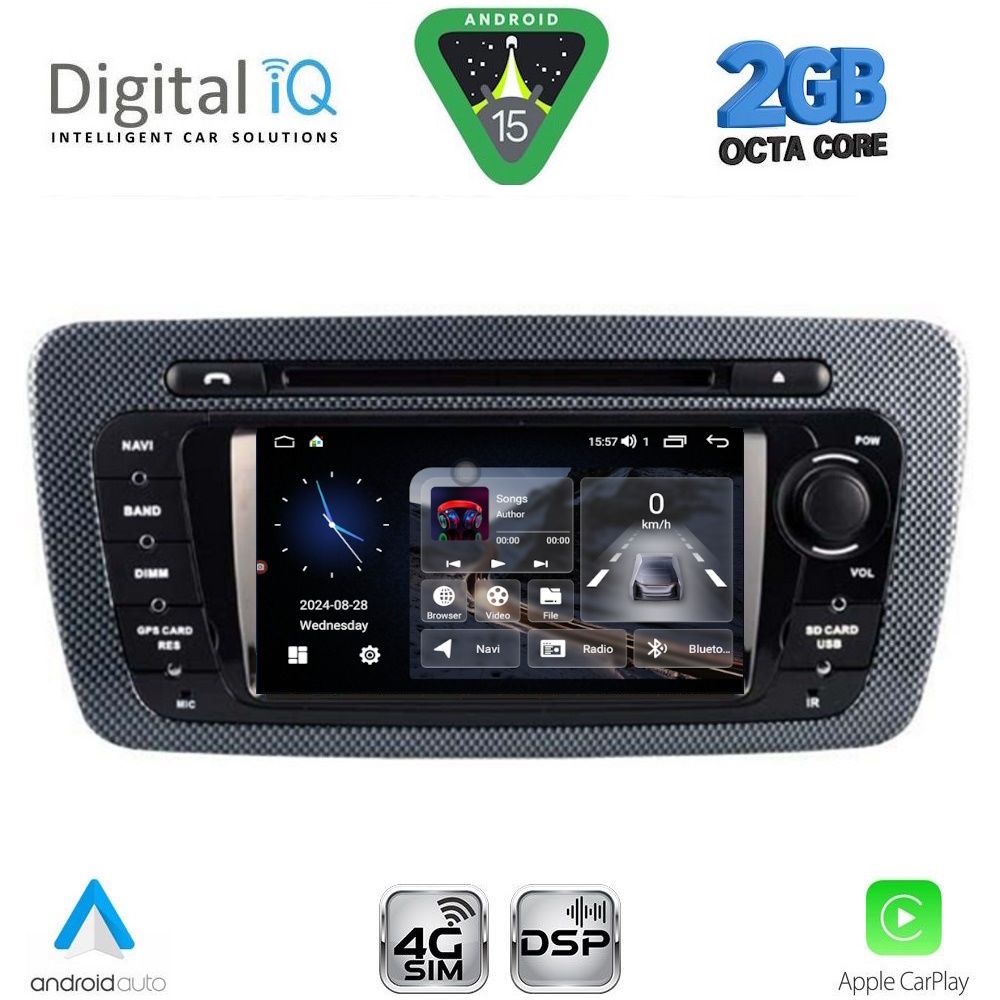 DIGITAL IQ MSF 346_CPA (7” DECK) MULTIMEDIA SYSTEM for SEAT IBIZA mod. 2008-2015