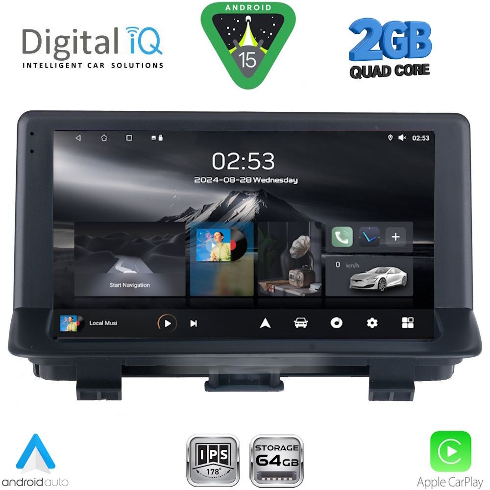 DIGITAL IQ RSD 1013_CPA (9inc) MULTIMEDIA TABLET for AUDI Q3 mod. 2013-2018 (Low Version)