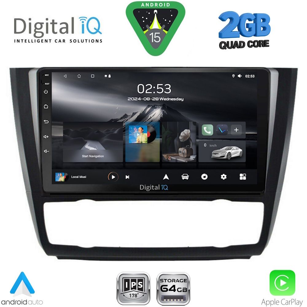 DIGITAL IQ RSD 1040_CPA CLIMA (9inc) MULTIMEDIA TABLET for BMW S.1  E81-82-87-88 mod. 2004-2013