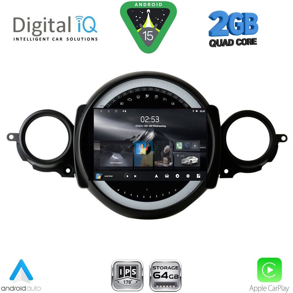DIGITAL IQ RSD 1064_CPA (9inc) MULTIMEDIA TABLET for MINI COOPER (R56-R57) mod. 2006-2014 – CLUBMAN (R55) mod. 2007-2014