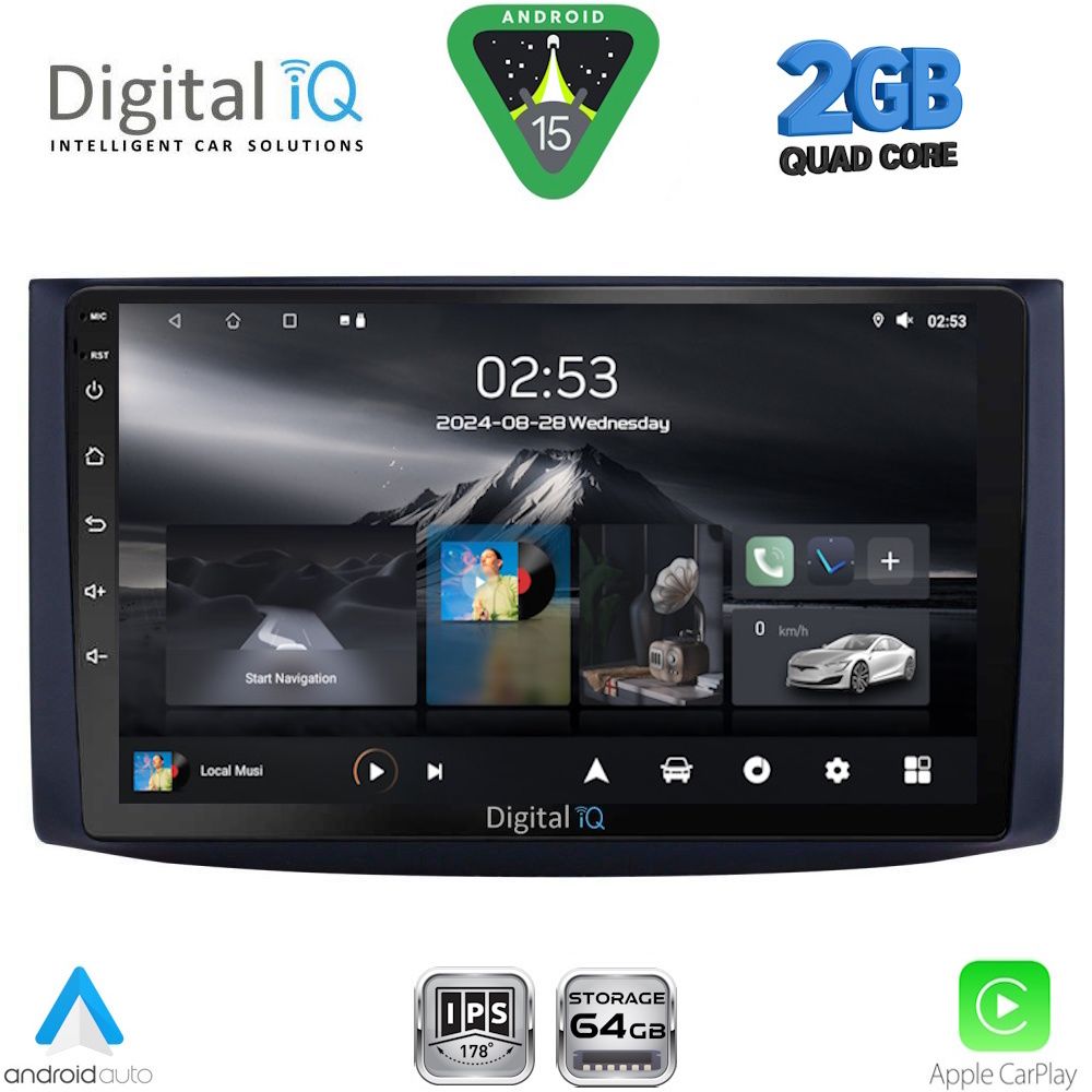DIGITAL IQ RSD 1072_CPA (9inc) MULTIMEDIA TABLET for CHEVROLET AVEO mod. 2006-2010