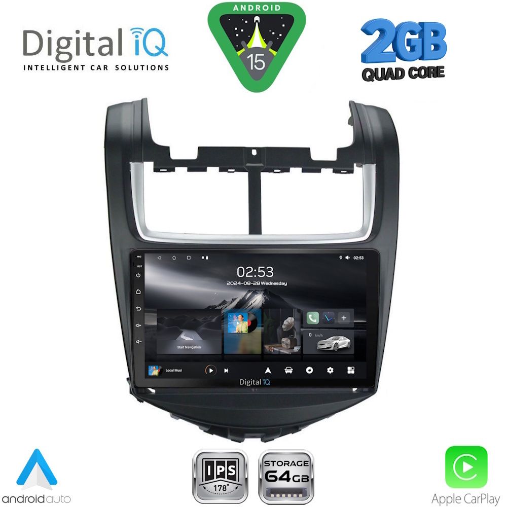 DIGITAL IQ RSD 1075_CPA (9inc) MULTIMEDIA TABLET for CHEVROLET AVEO mod. 2014-2017