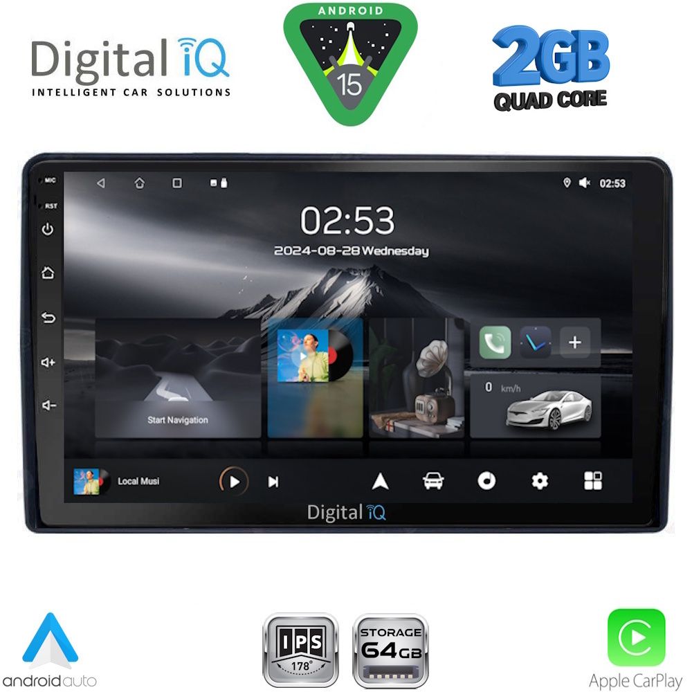 DIGITAL IQ RSD 1081_CPA (9inc) MULTIMEDIA TABLET for CITROEN – PEUGEOT mod. 2008-2018