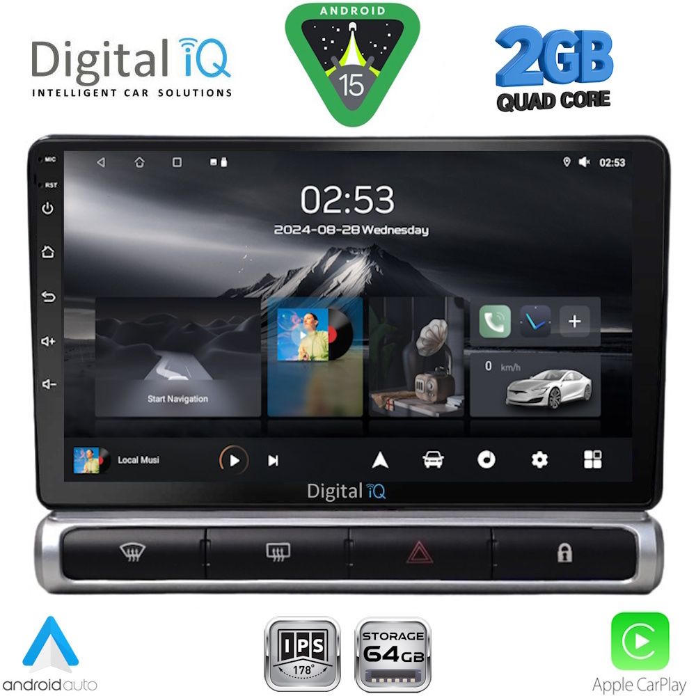 DIGITAL IQ RSD 1093H_CPA (9inc) MULTIMEDIA TABLET for CITROEN C3 - DS3 mod. 2016-2024 High Version