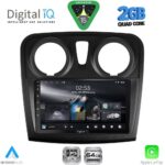 DIGITAL IQ RSD 1108_CPA (9inc) MULTIMEDIA TABLET for DACIA LOGAN – SANDERO mod. 2012-2019