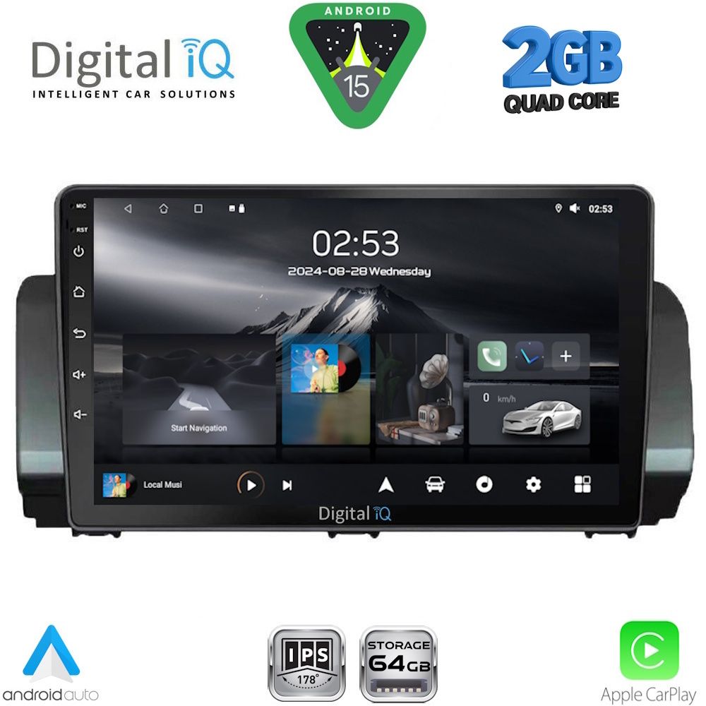 DIGITAL IQ RSD 1109_CPA (9inc) MULTIMEDIA TABLET for DACIA LOGAN - SANDERO - JOGGER mod. 2020-2026
