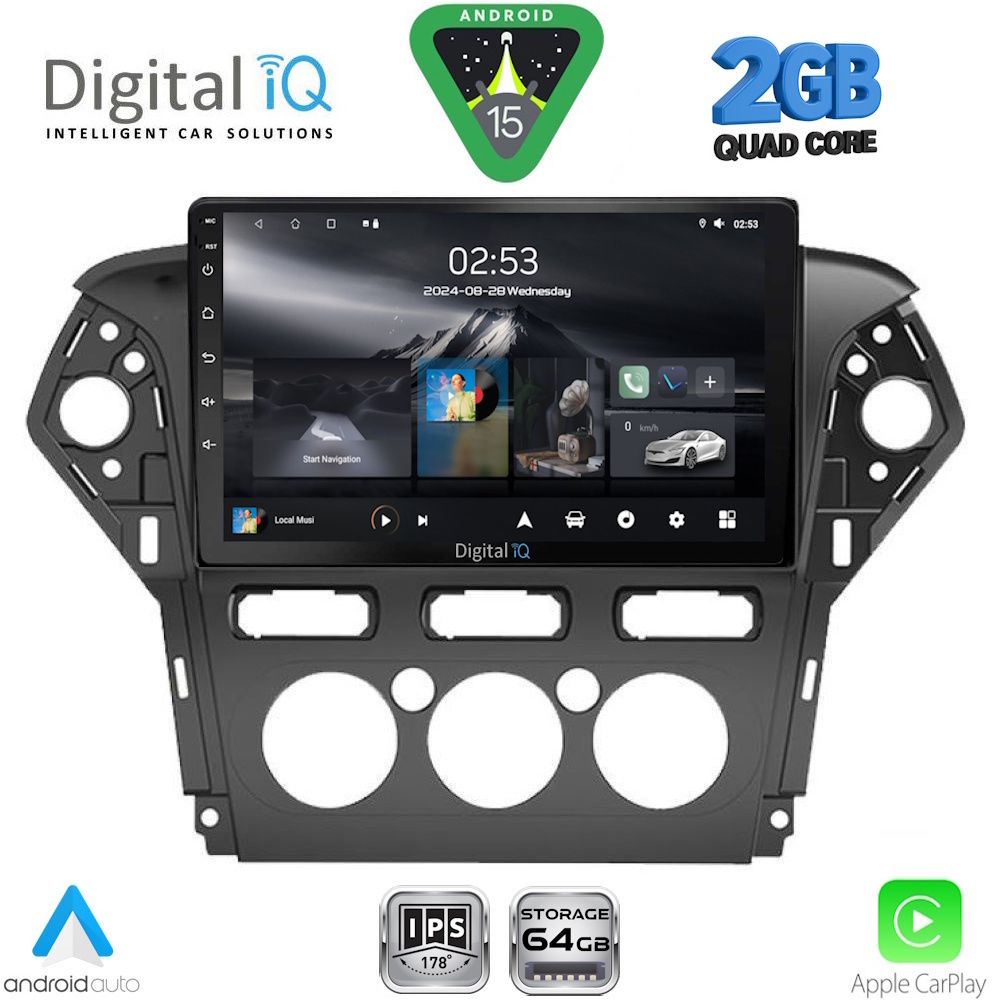 DIGITAL IQ RSD 1163_CPA A/C (10inc)  MULTIMEDIA TABLET for FORD MONDEO mod. 2011-2013