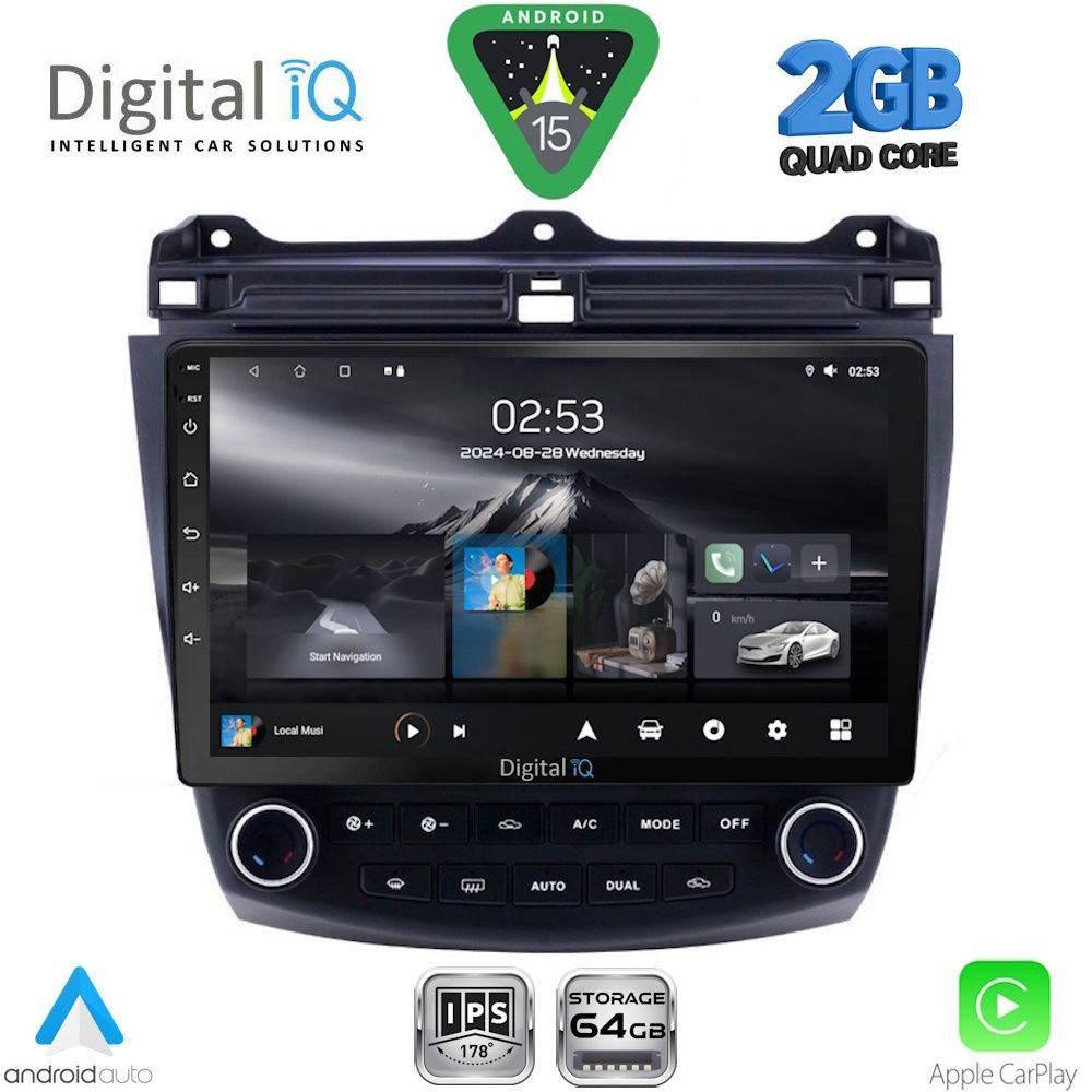DIGITAL IQ RSD 1182_CPA (10inc) MULTIMEDIA TABLET for HONDA ACCORD mod. 2003-2007