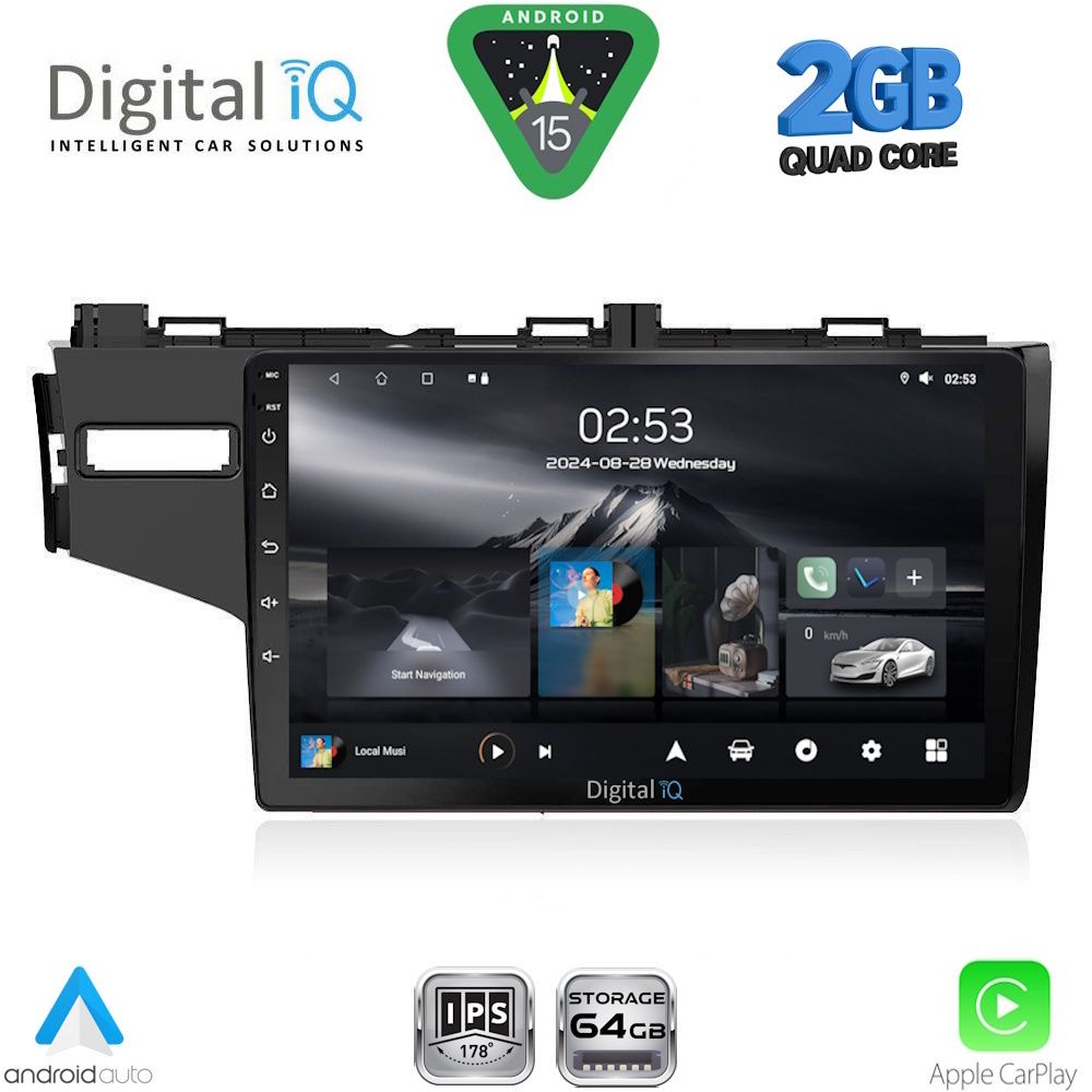 DIGITAL IQ RSD 1212_CPA (10inc) MULTIMEDIA TABLET for HONDA JAZZ mod. 2013-2019