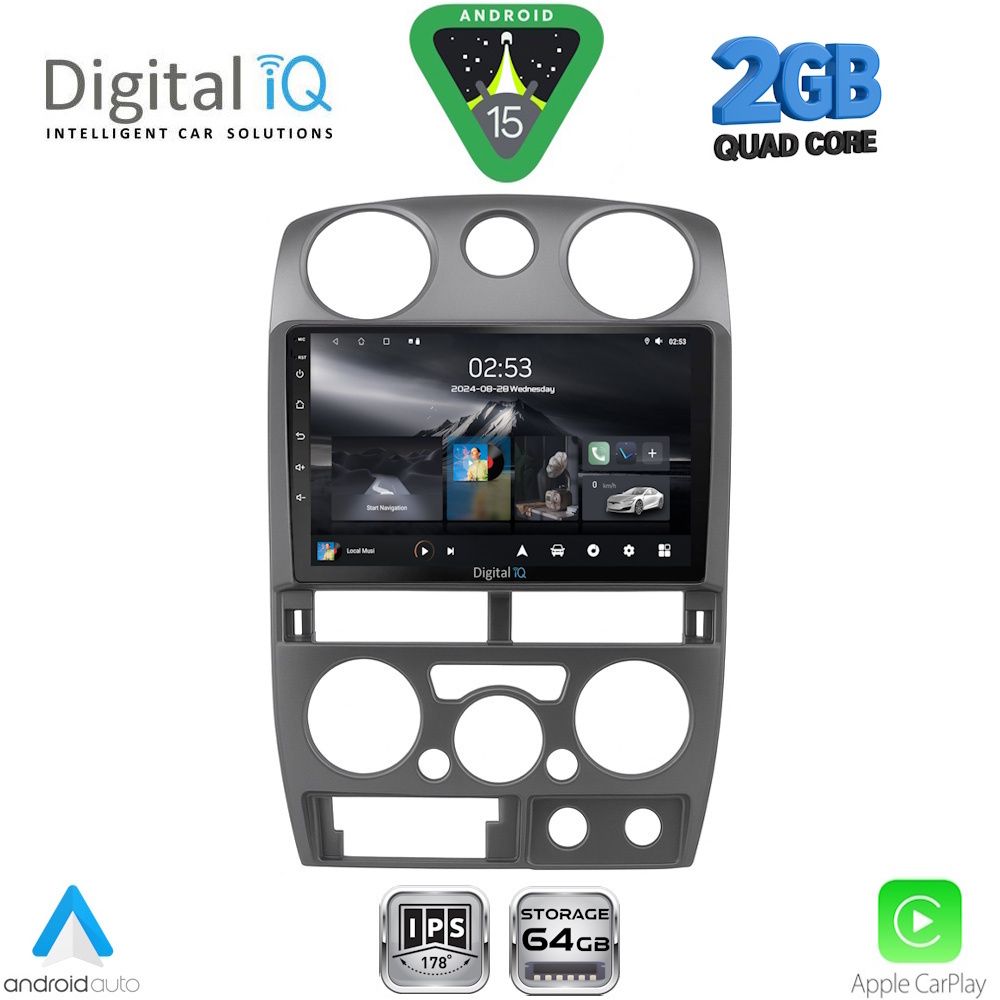 DIGITAL IQ RSD 1254GR_CPA (9inc) MULTIMEDIA TABLET for ISUZU D-MAX mod. 2008-2012 (GREY)