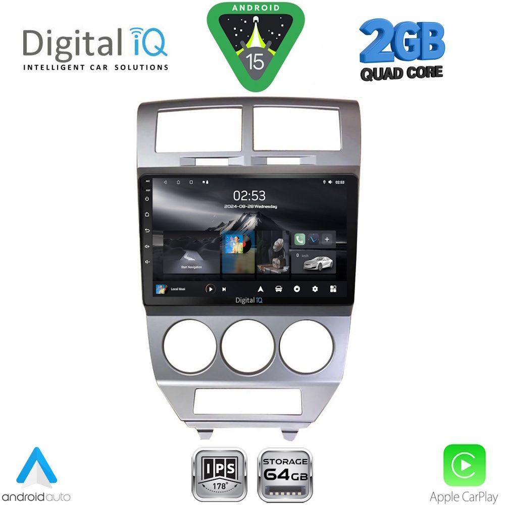 DIGITAL IQ RSD 1275_CPA (10inc) MULTIMEDIA TABLET for DODGE CALIBER mod. 2006-2012