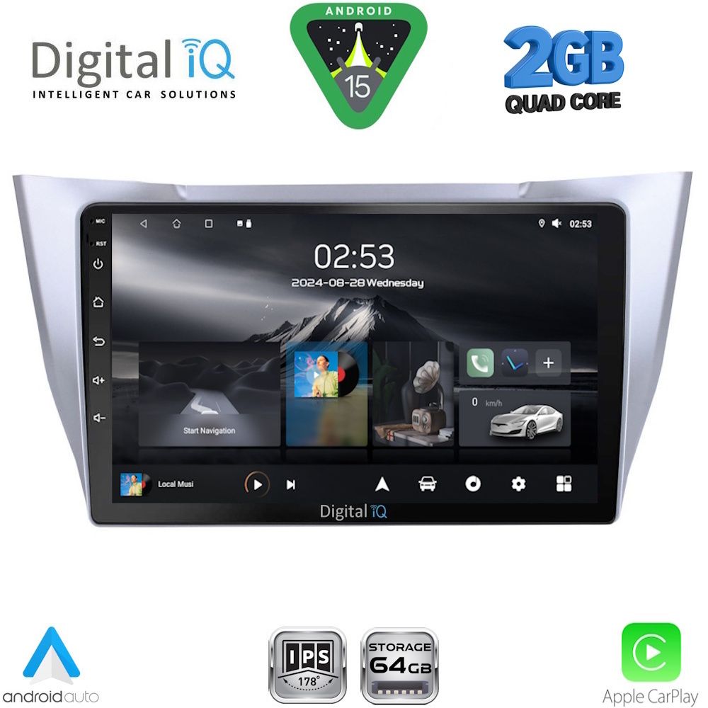 DIGITAL IQ RSD 1345SL_CPA (10inc) MULTIMEDIA TABLET for LEXUS RX 300 – 400 mod. 2003-2008