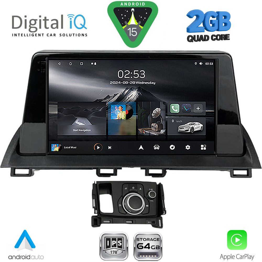 DIGITAL IQ RSD 1386_CPA (9inc) MULTIMEDIA TABLET for MAZDA CX4 mod. 2016-2025