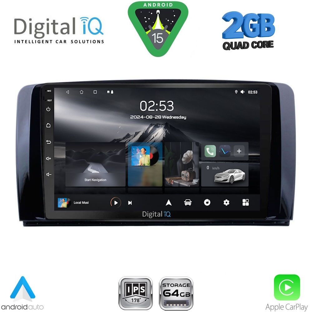 DIGITAL IQ RSD 1422_CPA (9inc) MULTIMEDIA TABLET for MERCEDES R (W251) mod. 2006-2015