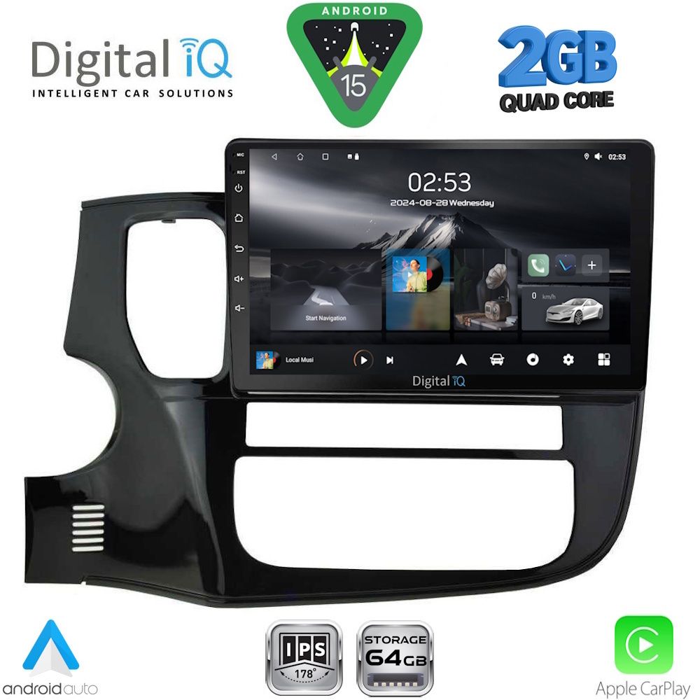 DIGITAL IQ RSD 1443_CPA (10inc) MULTIMEDIA TABLET for MITSUBISHI OUTLANDER mod. 2013-2020