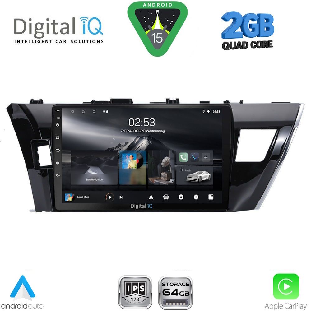 DIGITAL IQ RSD 1714_CPA (10inc) MULTIMEDIA TABLET for TOYOTA COROLLA mod. 2013-2016