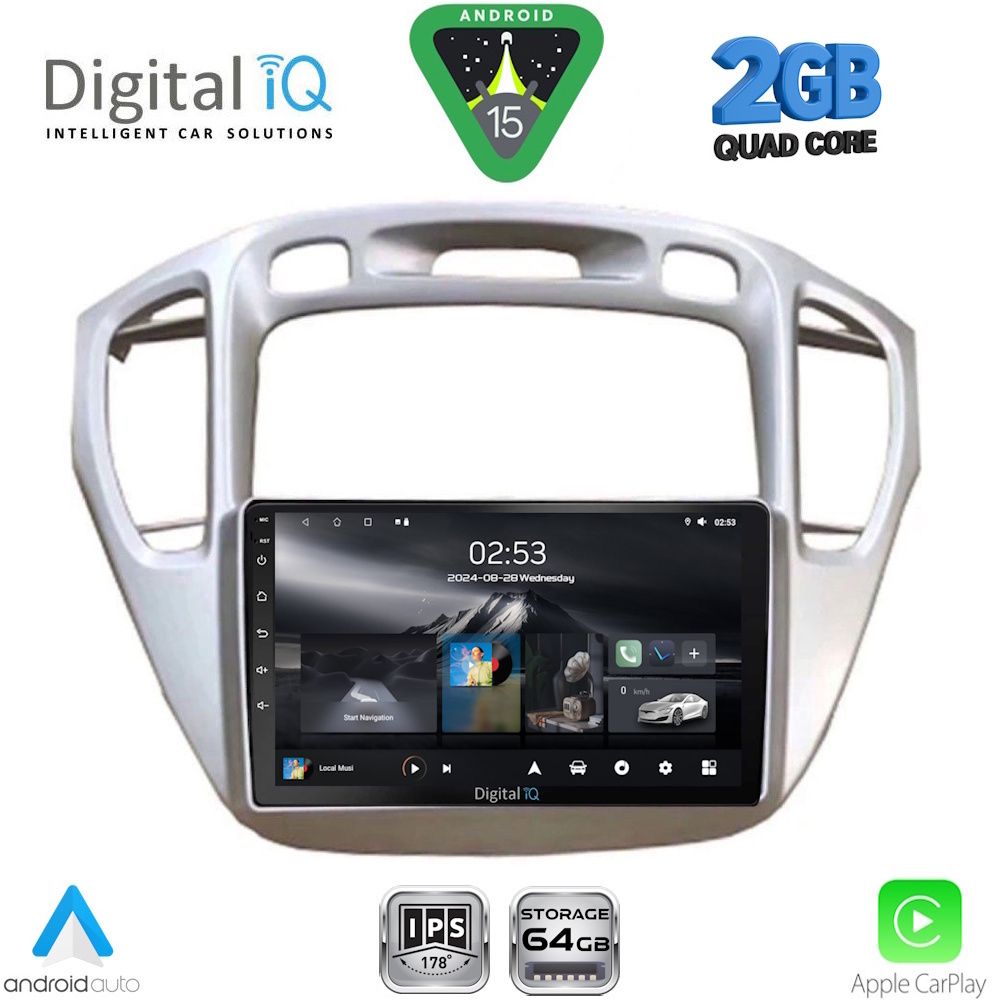 DIGITAL IQ RSD 1718_CPA (9inc) MULTIMEDIA TABLET for TOYOTA HIGHLANDER mod. 2002-2009