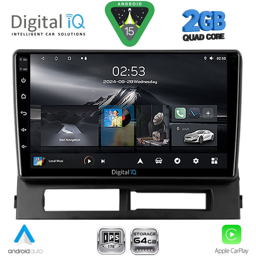 DIGITAL IQ RSD 1728DASH_CPA (9inc) MULTIMEDIA TABLET for TOYOTA PRIUS mod. 2003-2009 (Supports Original Clima-HYBRID)