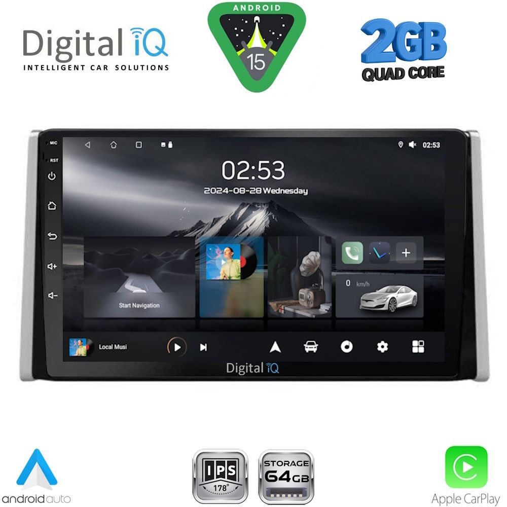 DIGITAL IQ RSD 1734_CPA (10inc) MULTIMEDIA TABLET for TOYOTA RAV 4 mod. 2019-2026