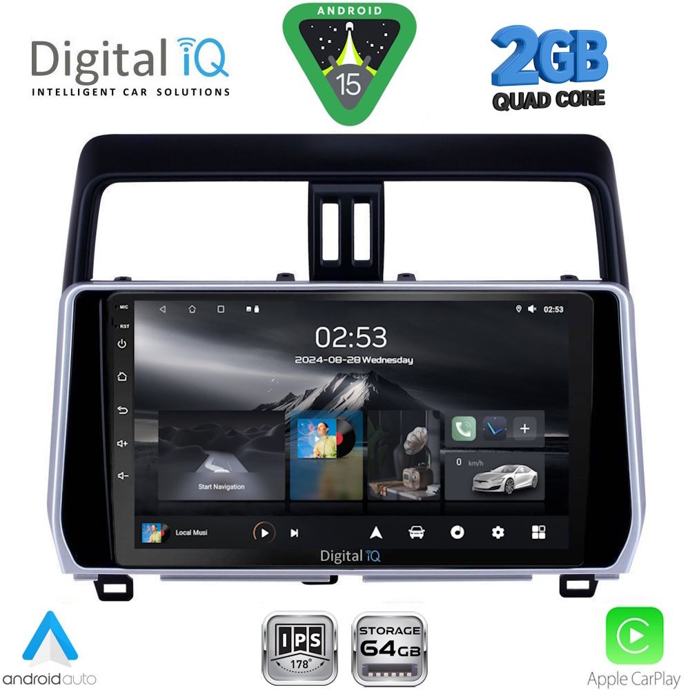 DIGITAL IQ RSD 1739_CPA (10inc) MULTIMEDIA TABLET for TOYOTA LAND CRUISER mod. 2019-2023