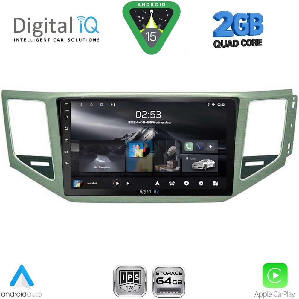DIGITAL IQ RSD 1745_CPA (SL) (10inc) MULTIMEDIA TABLET for VW GOLF SPORTSVAN mod. 2014-2020
