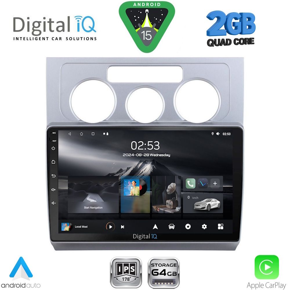 DIGITAL IQ RSD 1767_CPA A/C (10inc) MULTIMEDIA TABLET for VW TOURAN mod. 2003-2010