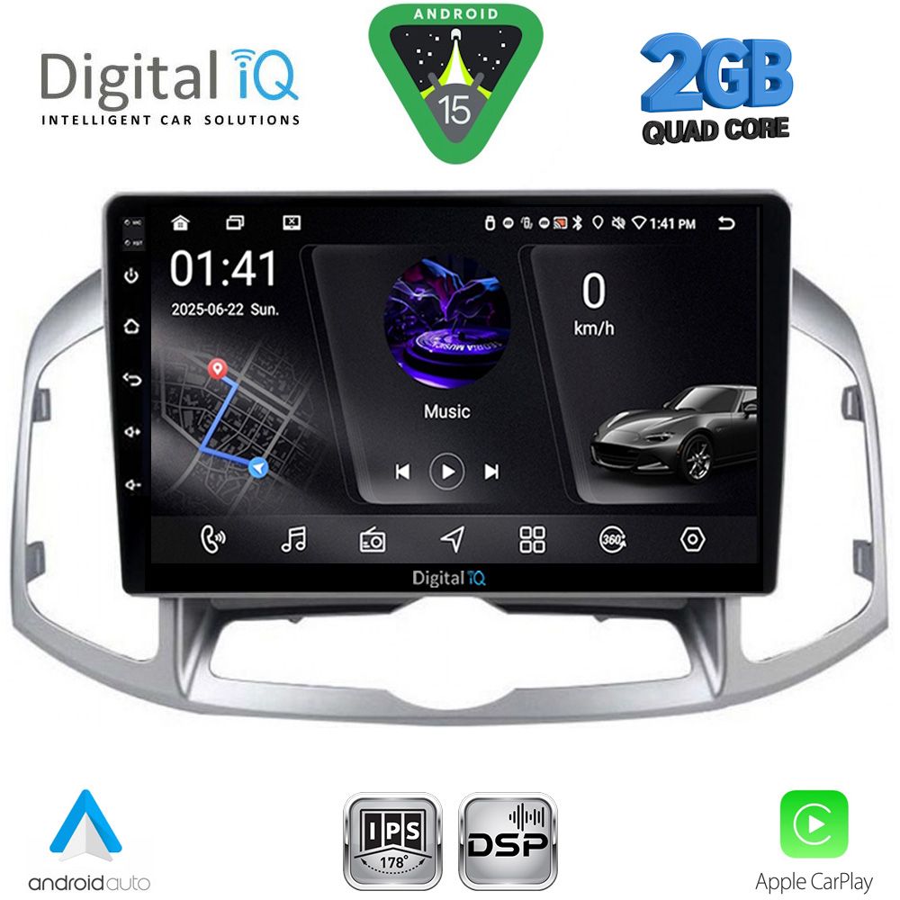 DIGITAL IQ RSF 4071_CPA (10inc) MULTIMEDIA for CHEVROLET CAPTIVA mod. 2012-2018