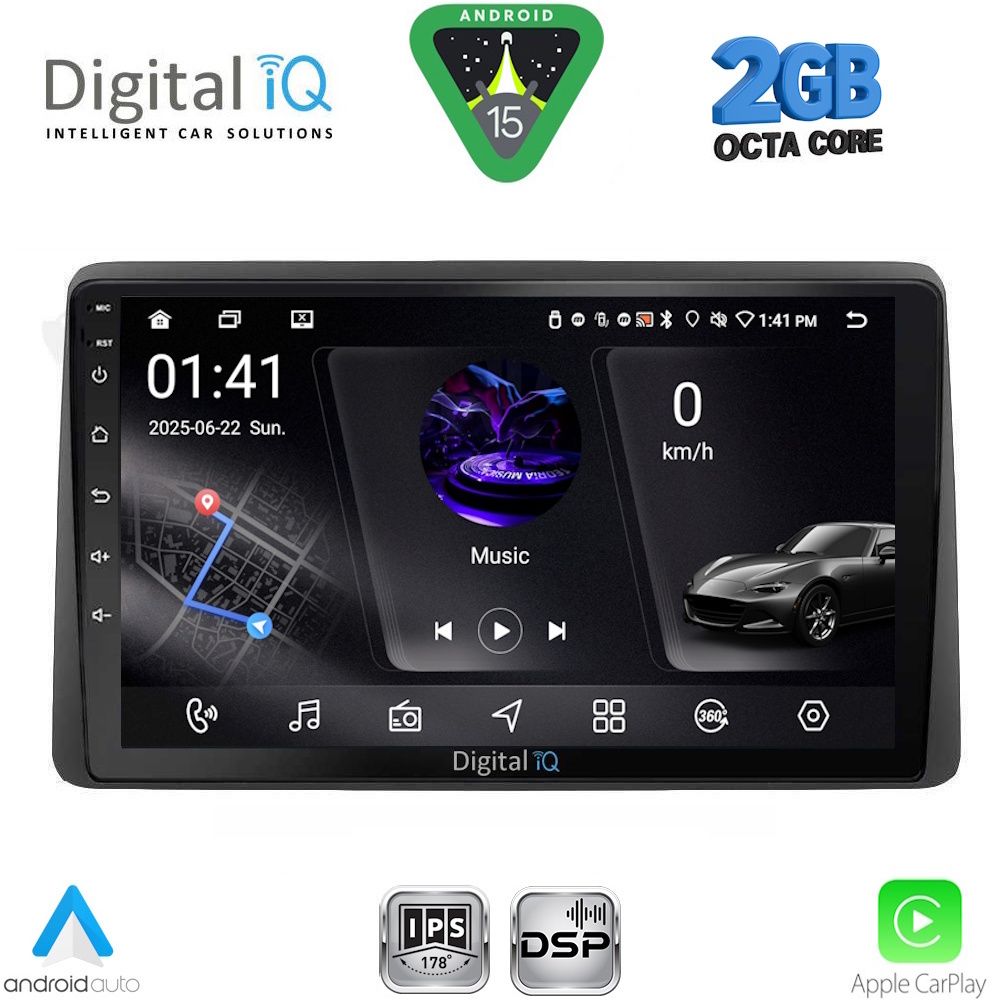 DIGITAL IQ RSF 4104_CPA (10inc) MULTIMEDIA TABLET for DACIA DUSTER mod. 2019-2025