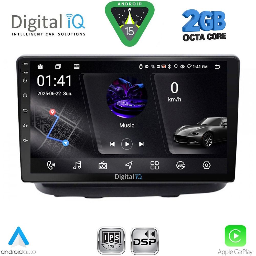 DIGITAL IQ RSF 4135_CPA (10inc) MULTIMEDIA TABLET for FIAT DOBLO mod. 2002-2009