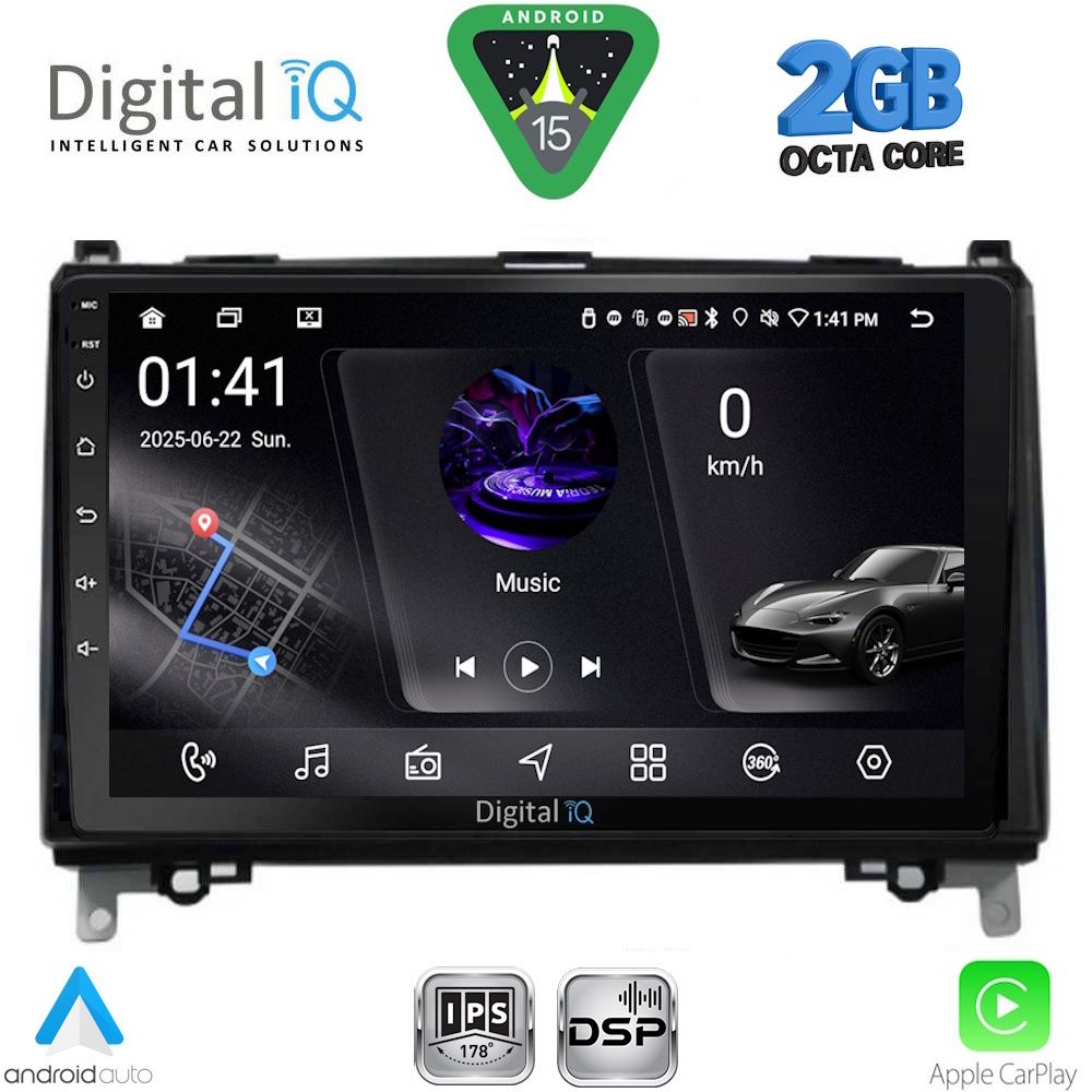 DIGITAL IQ RSF 4400_CPA (9inc) MULTIMEDIA TABLET for MERCEDES A – B -SPRINTER – VITO mod. 2007-2019