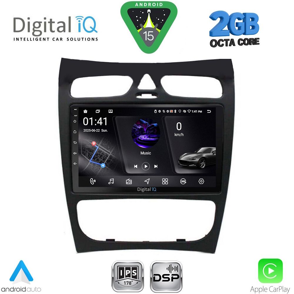 DIGITAL IQ RSF 4406_CPA (9inc) MULTIMEDIA TABLET for MERCEDES CLK (W209) mod. 2000-2004