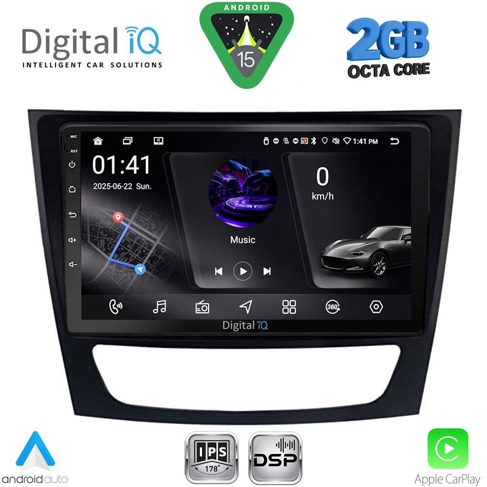 DIGITAL IQ RSF 4408_CPA (9inc) MULTIMEDIA TABLET for MERCEDES E (W211) – CLS (W219) mod. 2003-2009