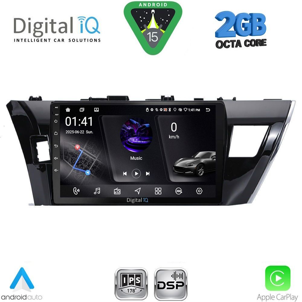 DIGITAL IQ RSF 4714_CPA (10inc) MULTIMEDIA TABLET for TOYOTA COROLLA mod. 2013-2016