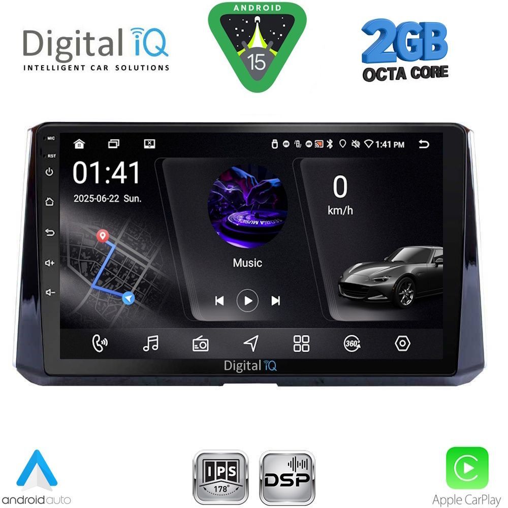 DIGITAL IQ RSF 4716_CPA (10inc) MULTIMEDIA TABLET for TOYOTA COROLLA mod. 2019-2026