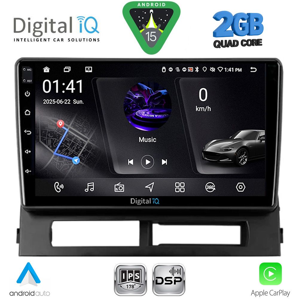 DIGITAL IQ RSF 4728DASH_CPA (9inc) MULTIMEDIA TABLET for TOYOTA PRIUS mod. 2003-2009 (Supports Original Clima-HYBRID)