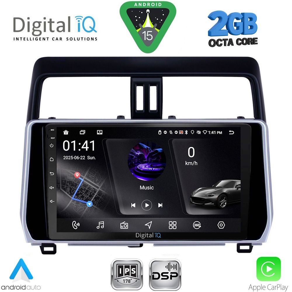 DIGITAL IQ RSF 4739_CPA (10inc) MULTIMEDIA TABLET for TOYOTA LAND CRUISER mod. 2019-2023