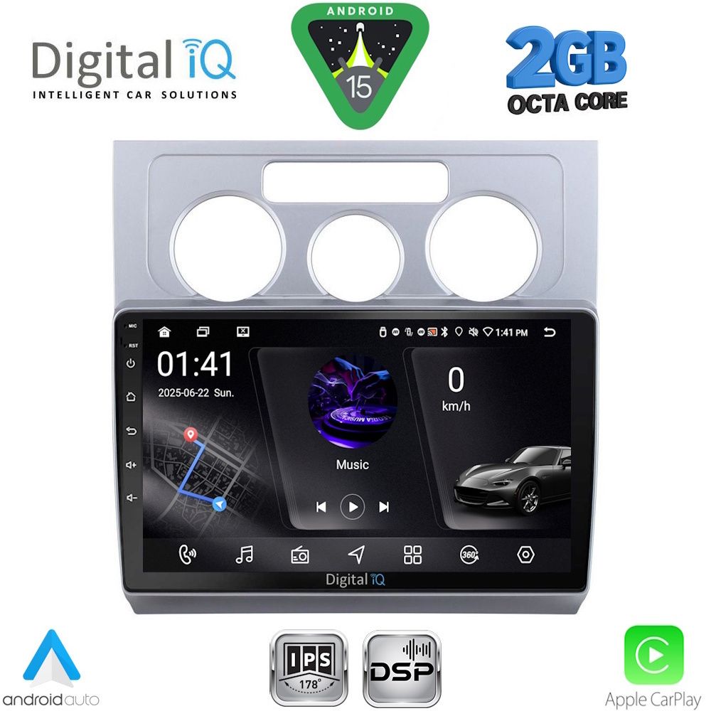 DIGITAL IQ RSF 4767_CPA A/C (10inc) MULTIMEDIA TABLET for VW TOURAN mod. 2003-2010
