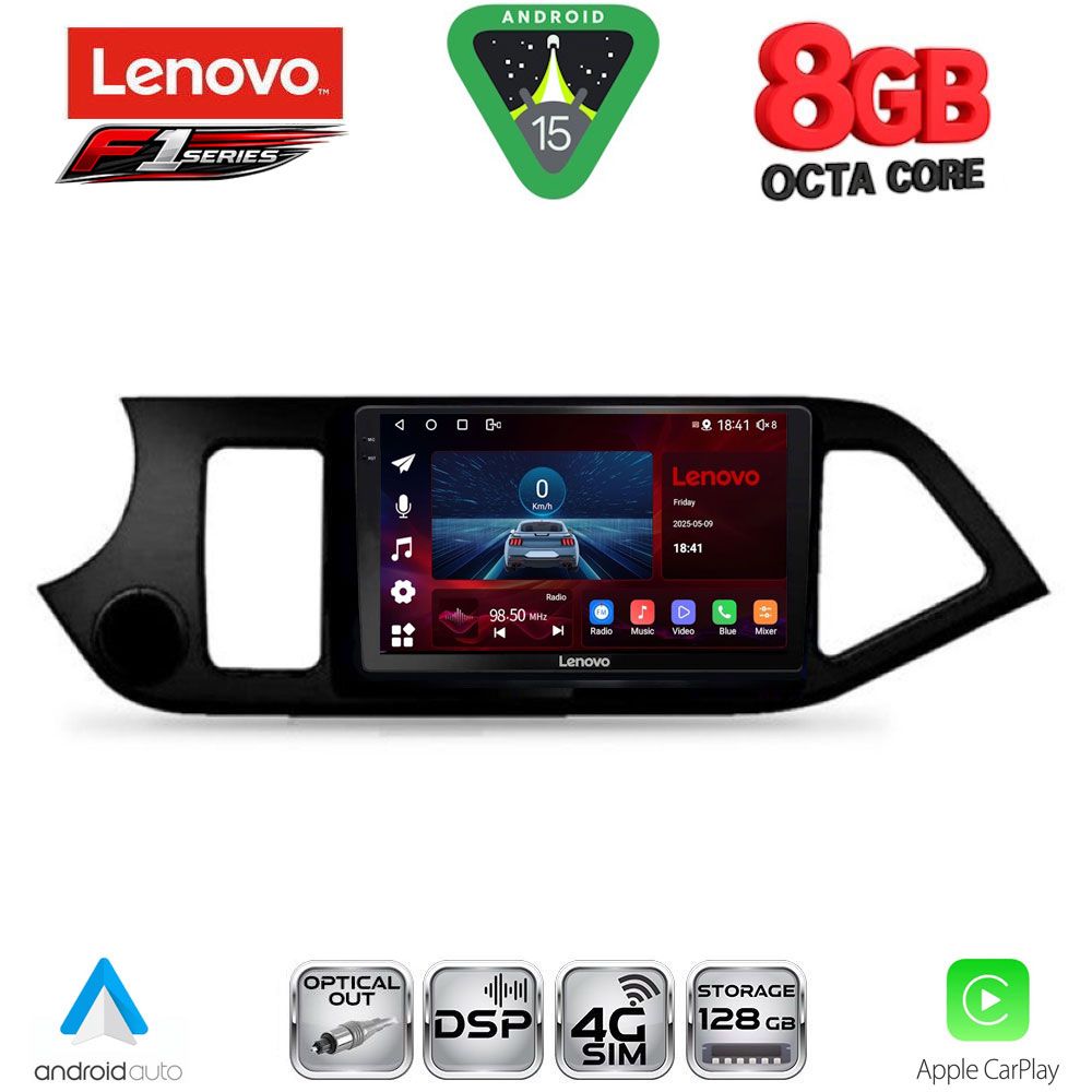 LENOVO SSR 10308_CPA (9inc) MULTIMEDIA TABLET for KIA PICANTO mod. 2011-2017
