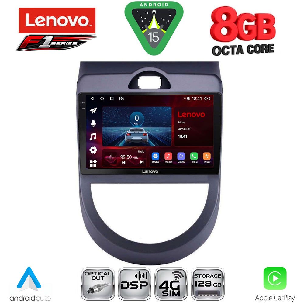 LENOVO SSR 10320_CPA (9inc) MULTIMEDIA TABLET for KIA SOUL mod. 2008-2013