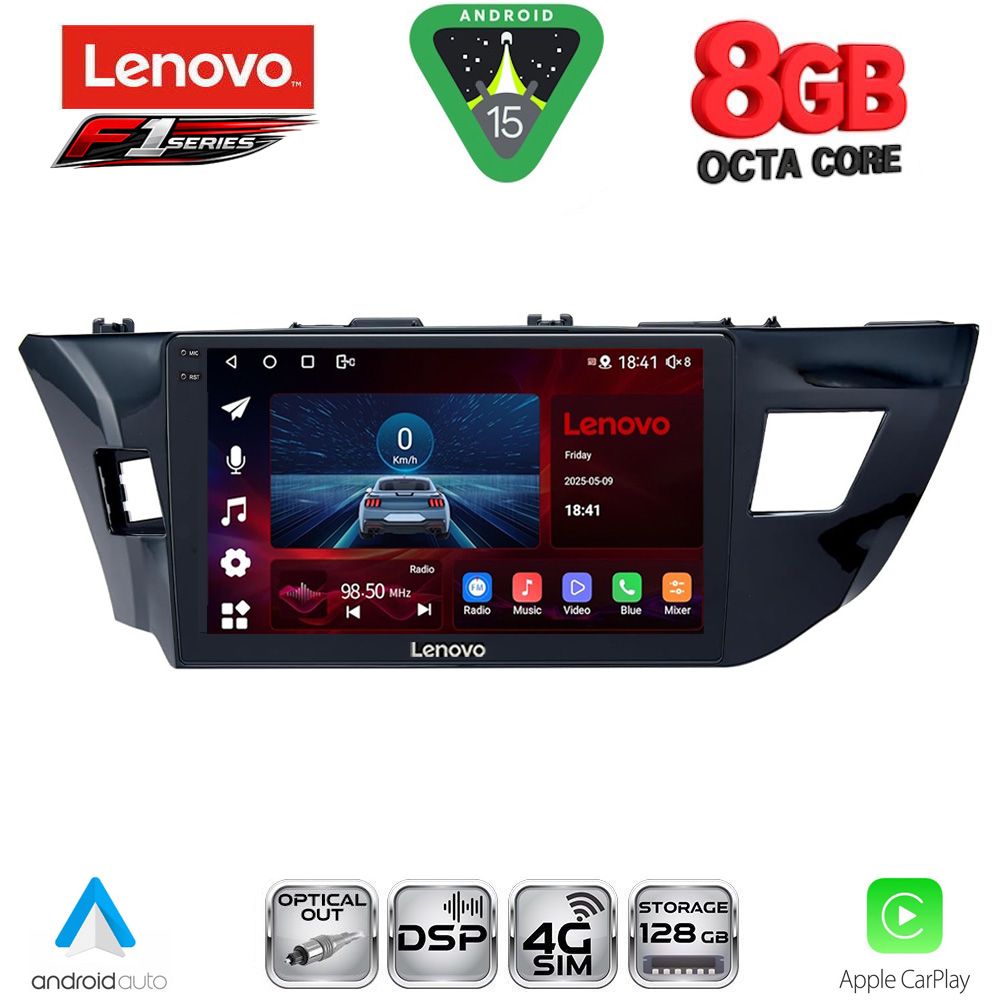 LENOVO SSR 10714MD_CPA (10inc) MULTIMEDIA TABLET for TOYOTA COROLLA mod. 2013-2016