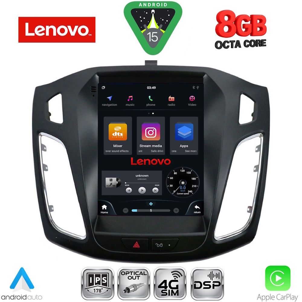 LENOVO SSW 10855_CPA TESLA STYLE  for FORD FOCUS mod. 2011-2017